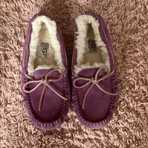 UGG purple moccasins/slippers